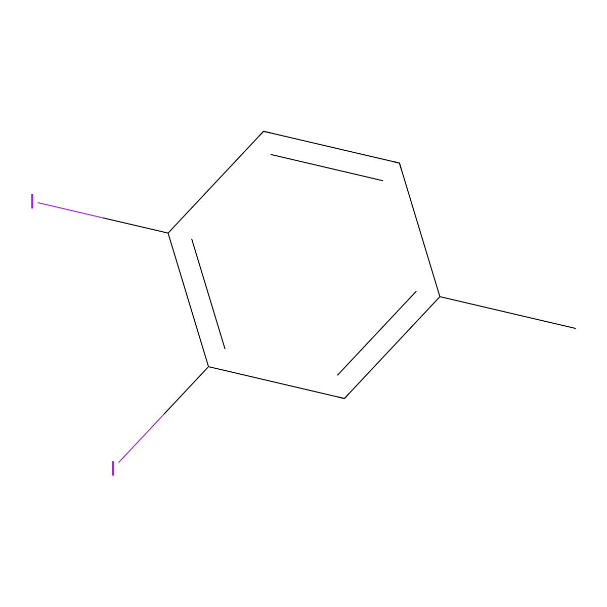 3,4-Diiodotoluene molecular structure, CAS 1608-47-5