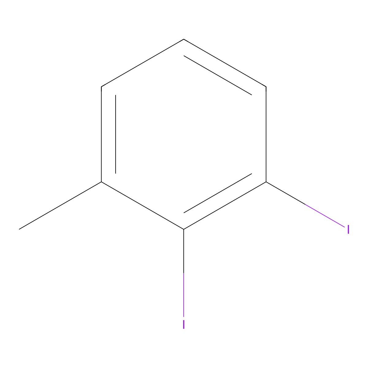 1,2-Diiodo-3-methylbenzene molecular structure, CAS 1608-48-6