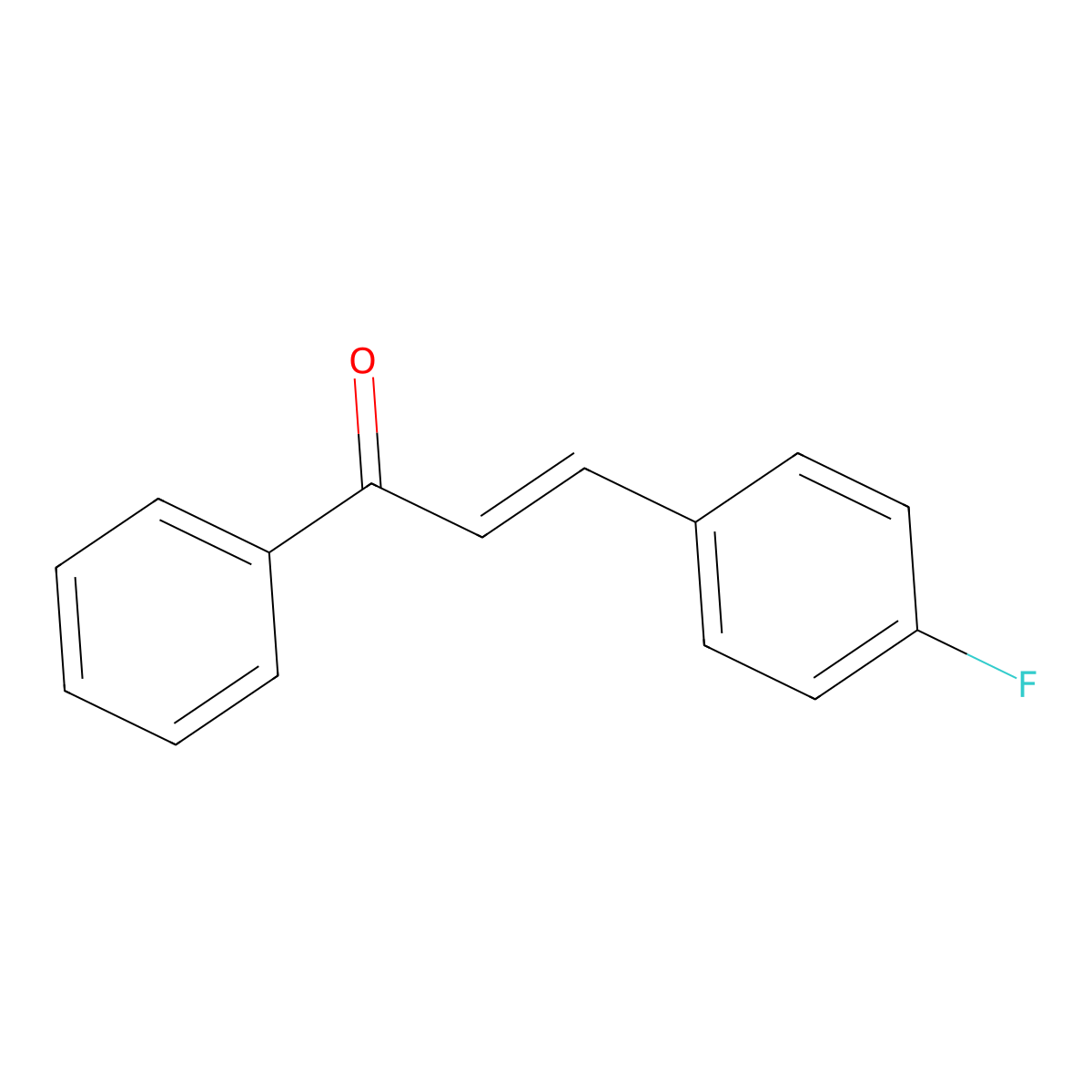 4-Fluorochalcone molecular structure, CAS 1608-51-1