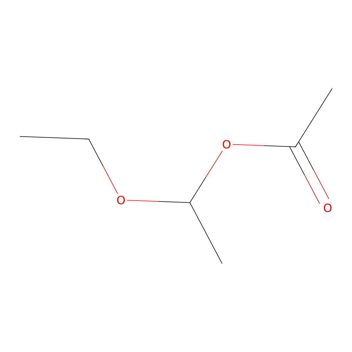 1-Ethoxyethyl acetate molecular structure, CAS 1608-72-6