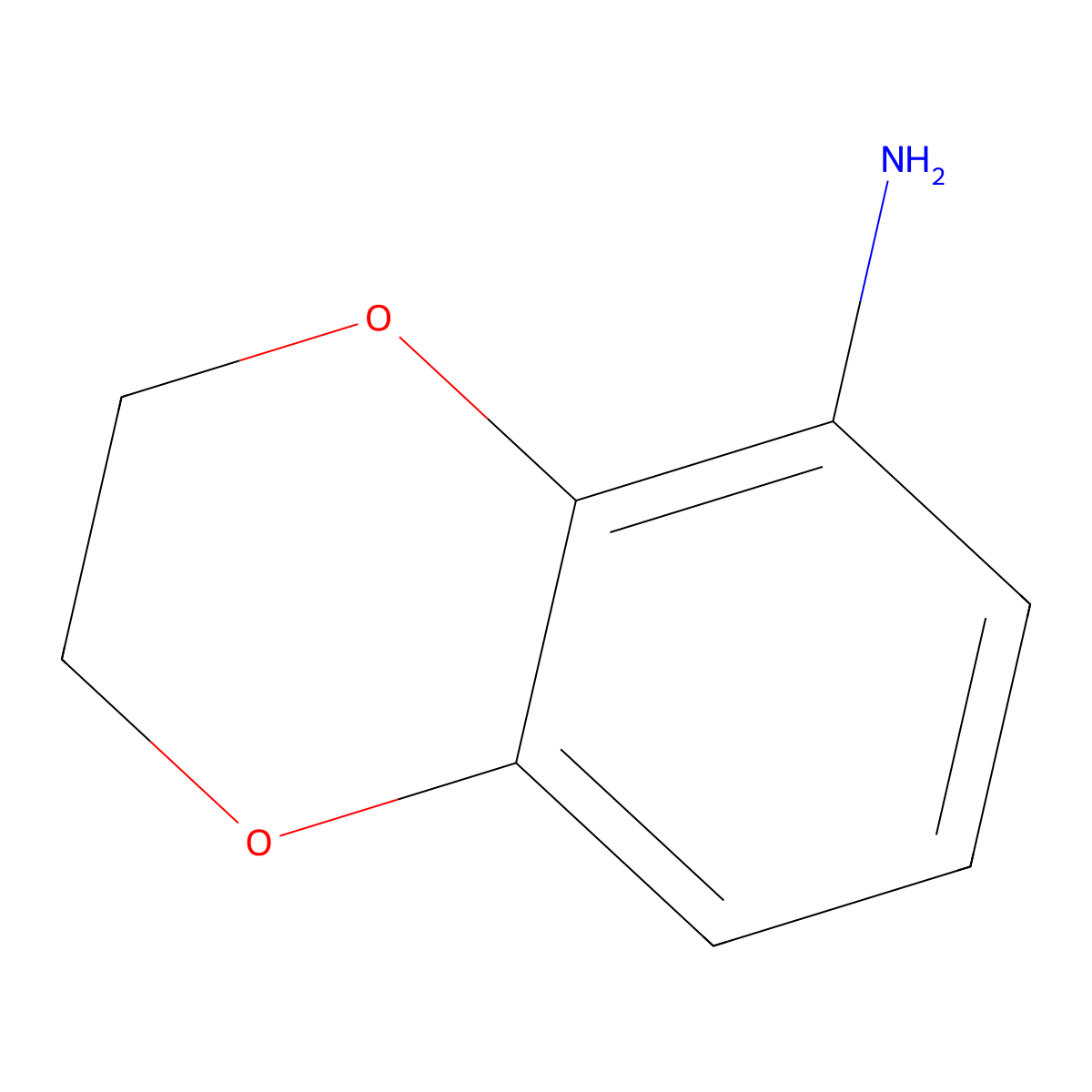 2,3-Dihydro-1,4-benzodioxin-5-amine molecular structure, CAS 16081-45-1