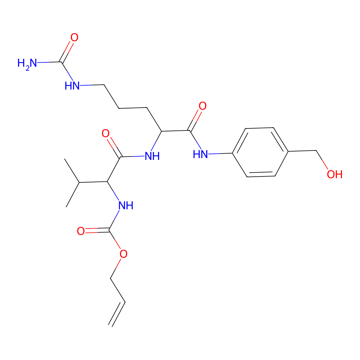 Alloc-val-cit-pab-OH molecular structure, CAS 1608127-09-8
