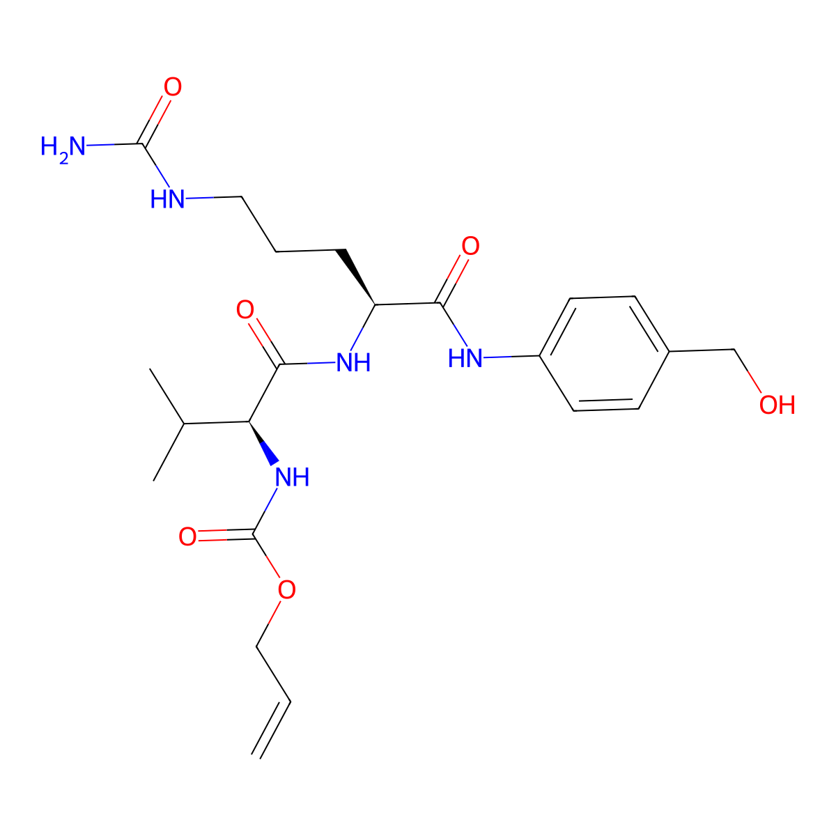 Alloc-val-cit-pab-OH molecular structure, CAS 1608127-09-8
