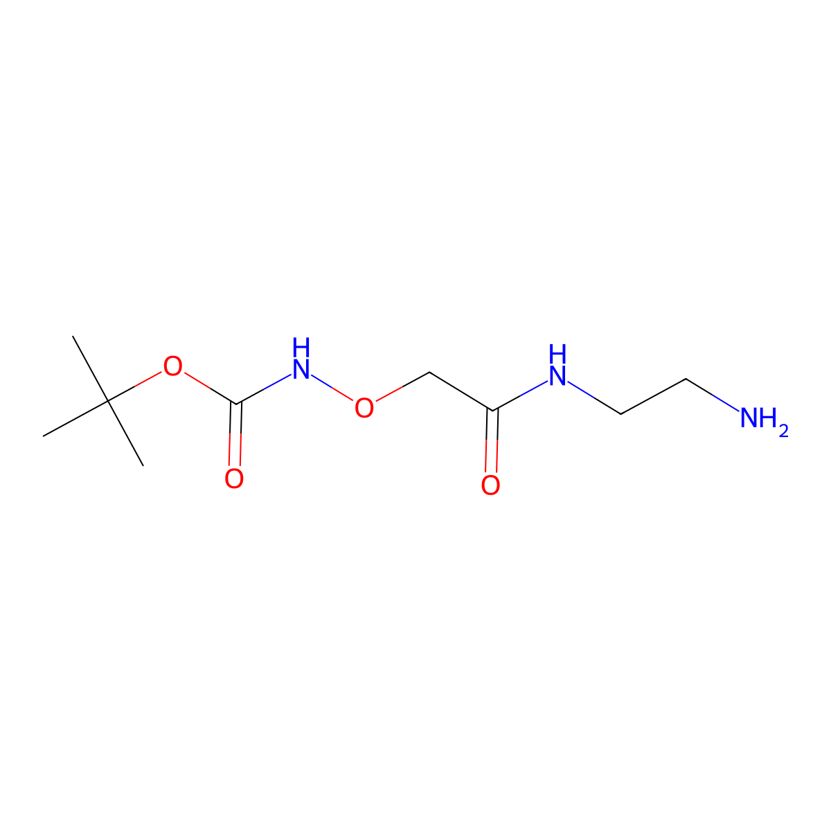 tert-Butyl 2-((2-aminoethyl)amino)-2-oxoethoxycarbamate molecular structure, CAS 160818-51-9