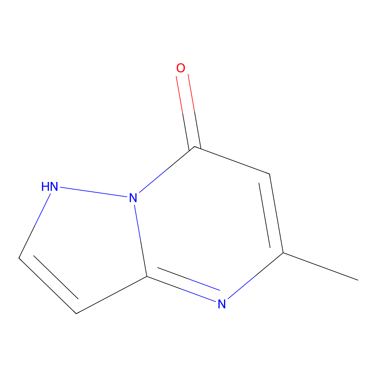 5-methyl-4H,7H-pyrazolo[1,5-a]pyrimidin-7-one molecular structure, CAS 16082-26-1