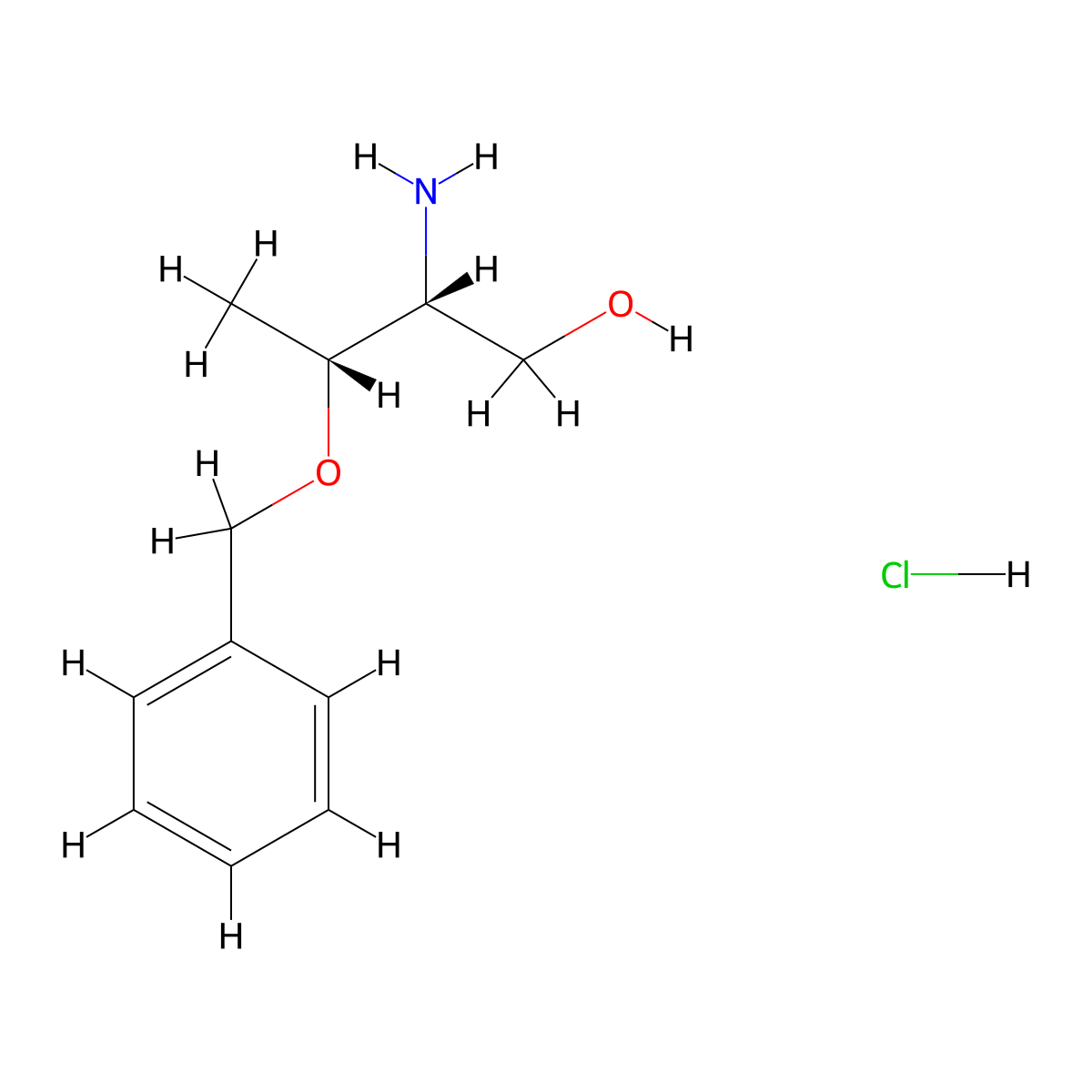 (2R,3R)-2-Amino-3-(benzyloxy)butan-1-ol hydrochloride molecular structure, CAS 160841-03-2