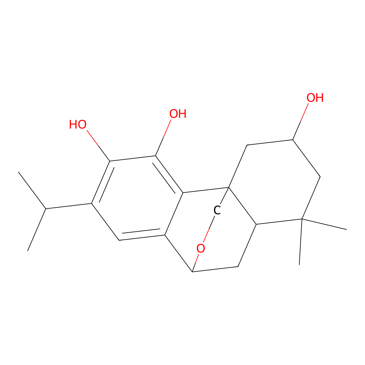 2,11,12-Trihydroxy-7,20-epoxy-8,11,13-abietatriene molecular structure, CAS 1608462-12-9
