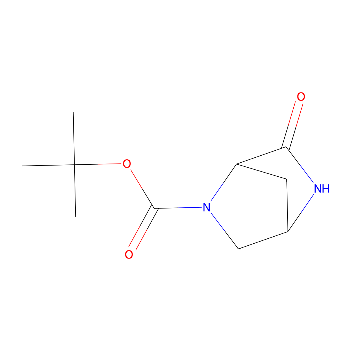 tert-butyl (1R,4R)-6-oxo-2,5-diazabicyclo[2.2.1]heptane-2-carboxylate molecular structure, CAS 1608499-23-5