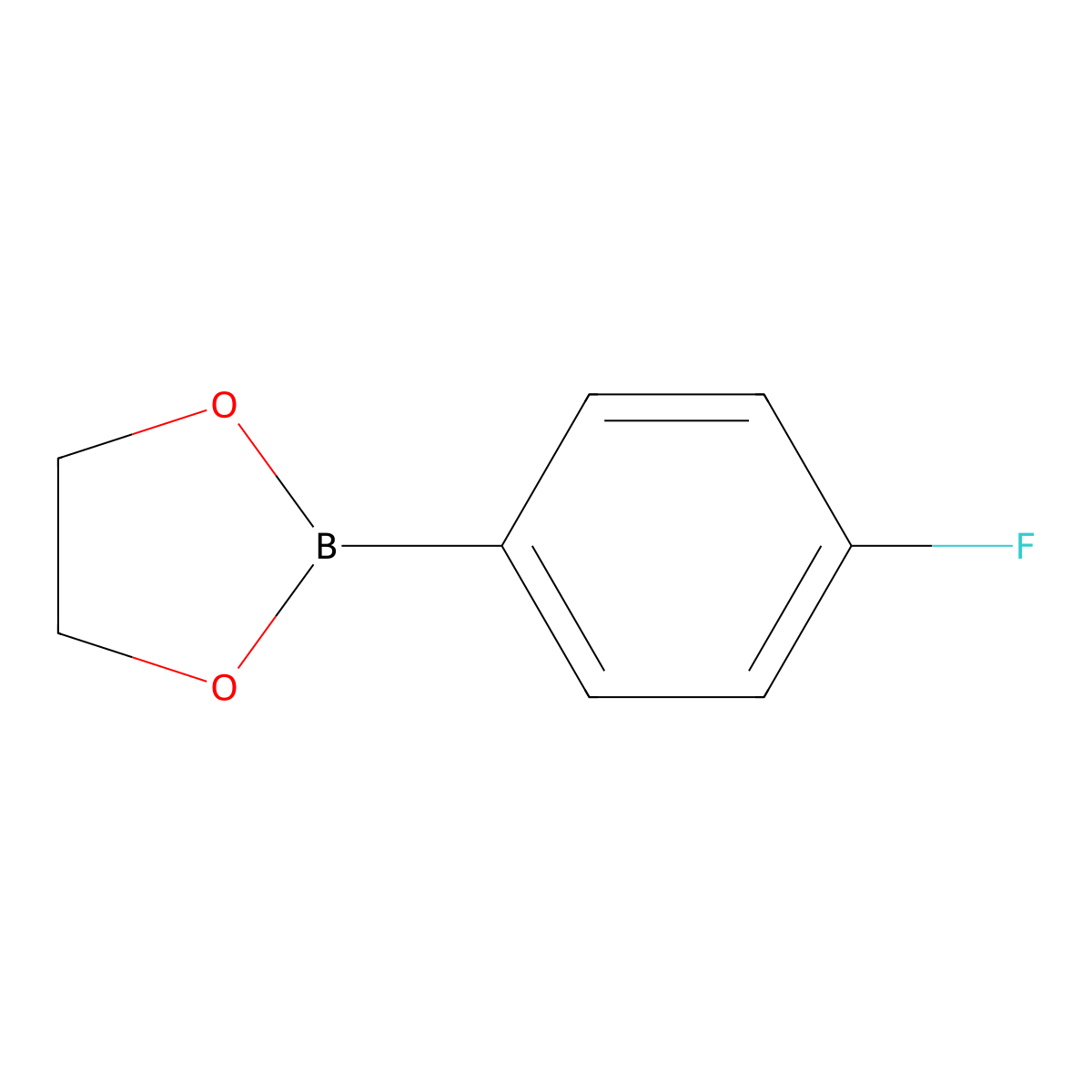 2-(4-Fluorophenyl)-1,3,2-dioxaborolane molecular structure, CAS 160874-85-1
