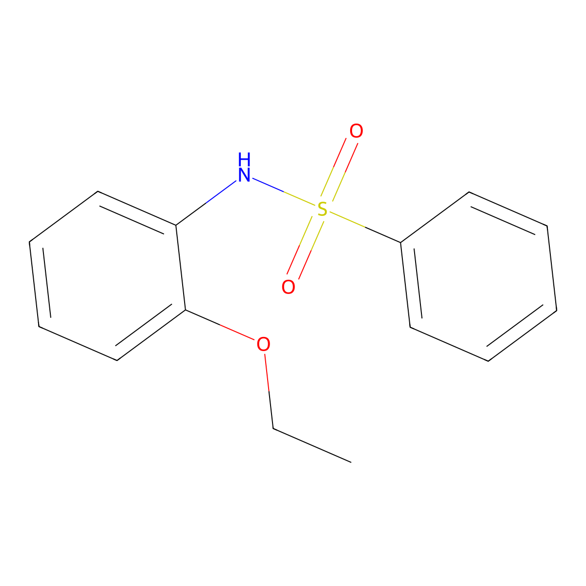N-(2-ethoxyphenyl)benzenesulfonamide molecular structure, CAS 160878-29-5
