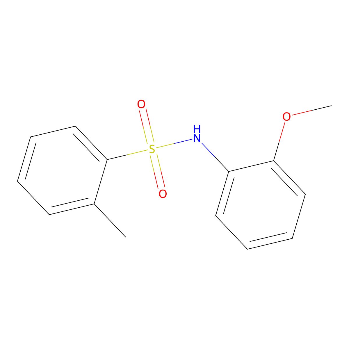 N-(2-methoxyphenyl)-2-methylbenzenesulfonamide molecular structure, CAS 160878-35-3