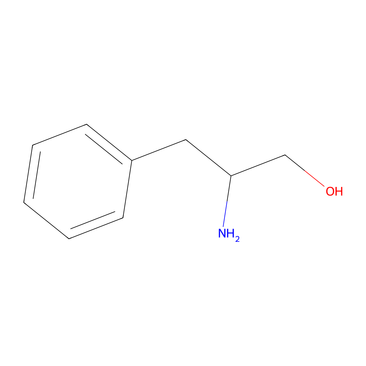 DL-Phenylalaninol molecular structure, CAS 16088-07-6