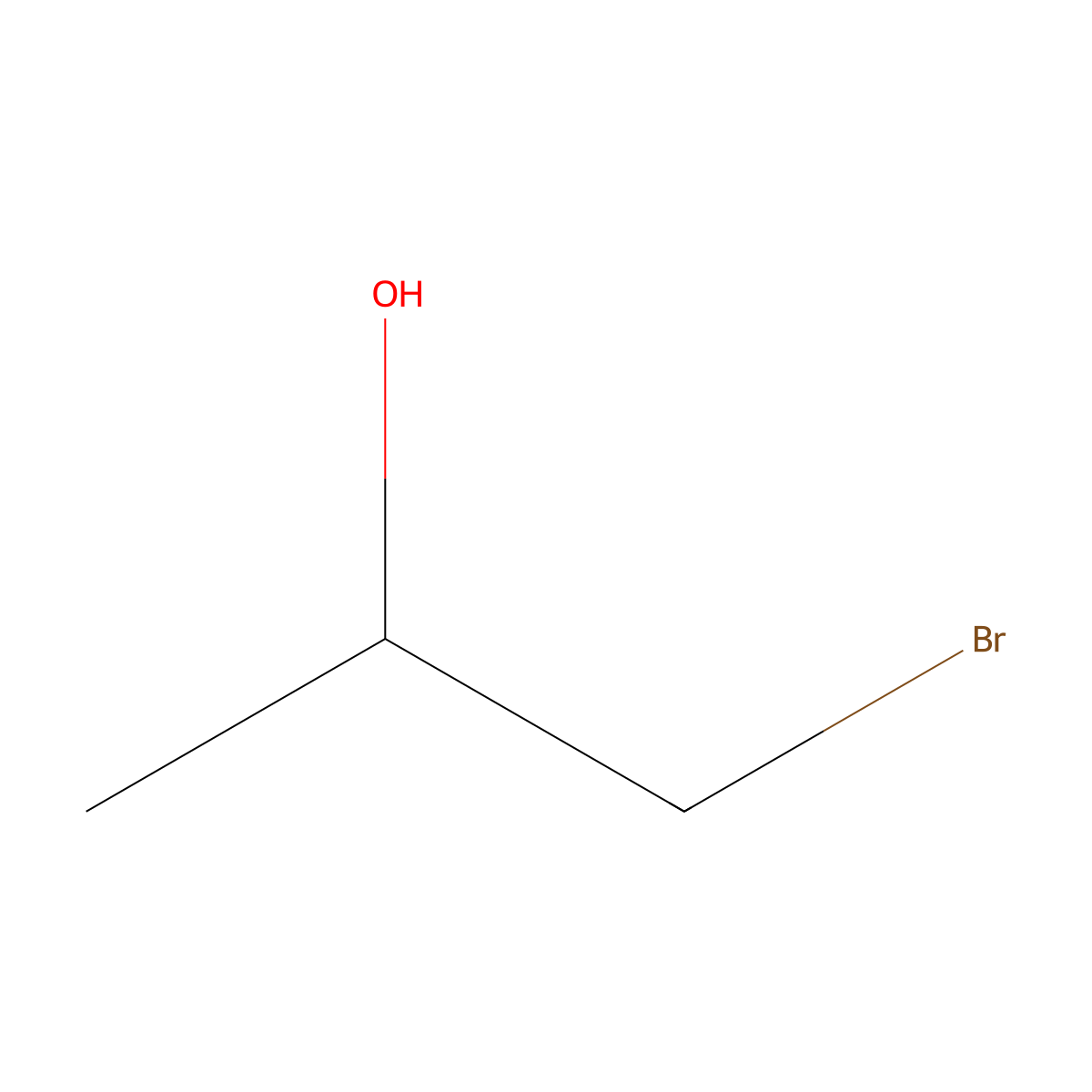 (+)-1-Bromo-2-propanol molecular structure, CAS 16088-60-1