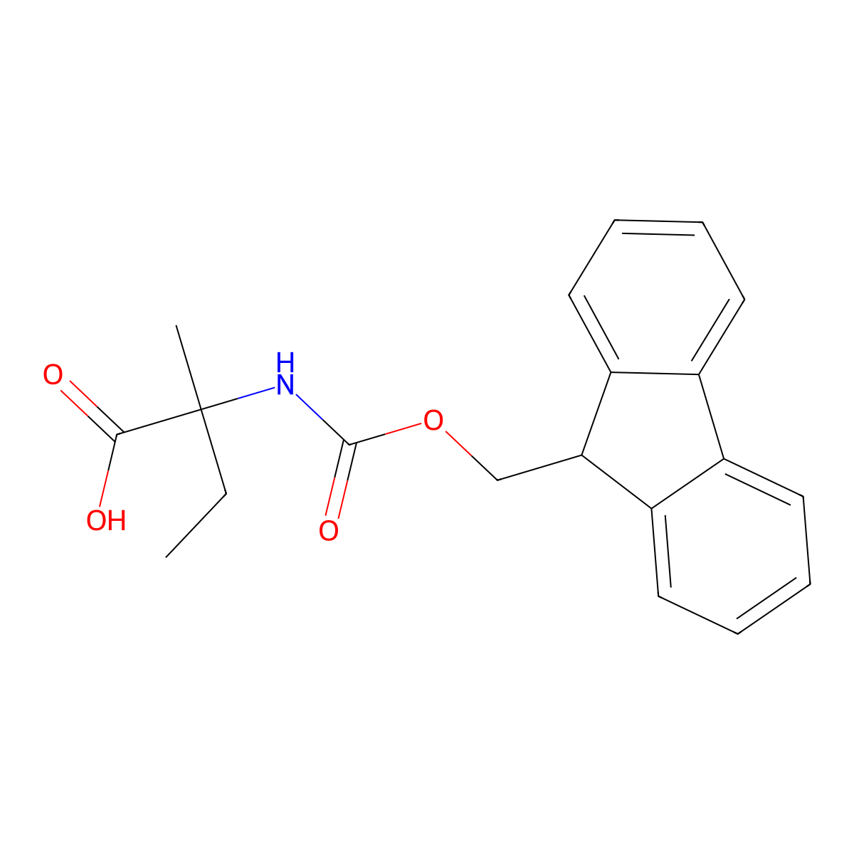 2-(Amino)-2-methylbutanoic acid molecular structure, CAS 160885-93-8