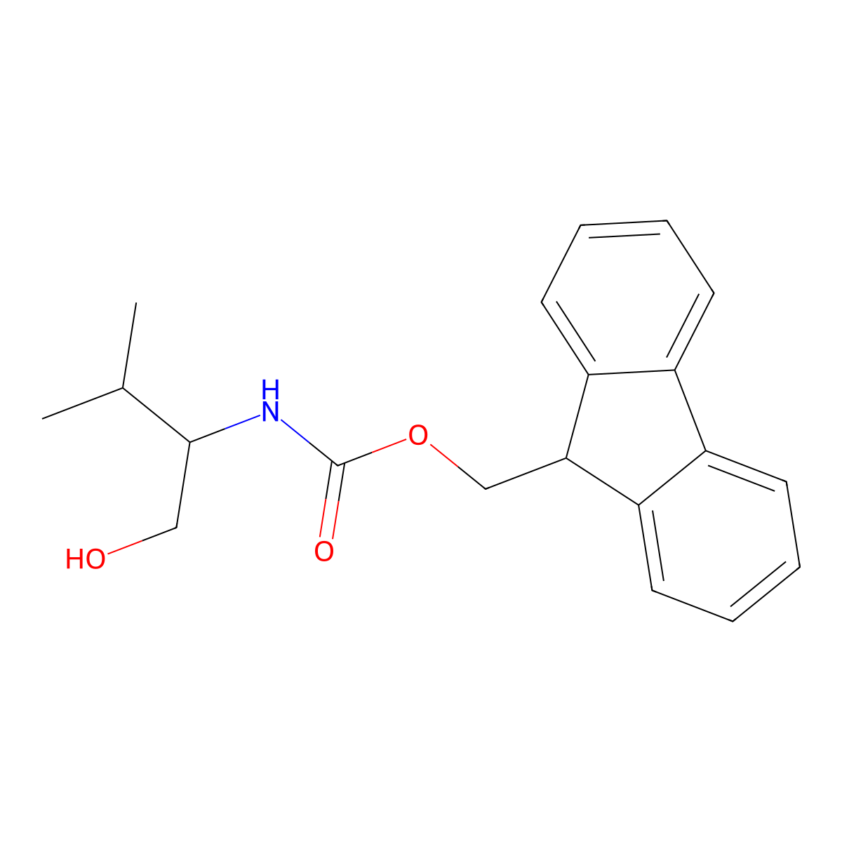 fmoc-Valinol molecular structure, CAS 160885-98-3