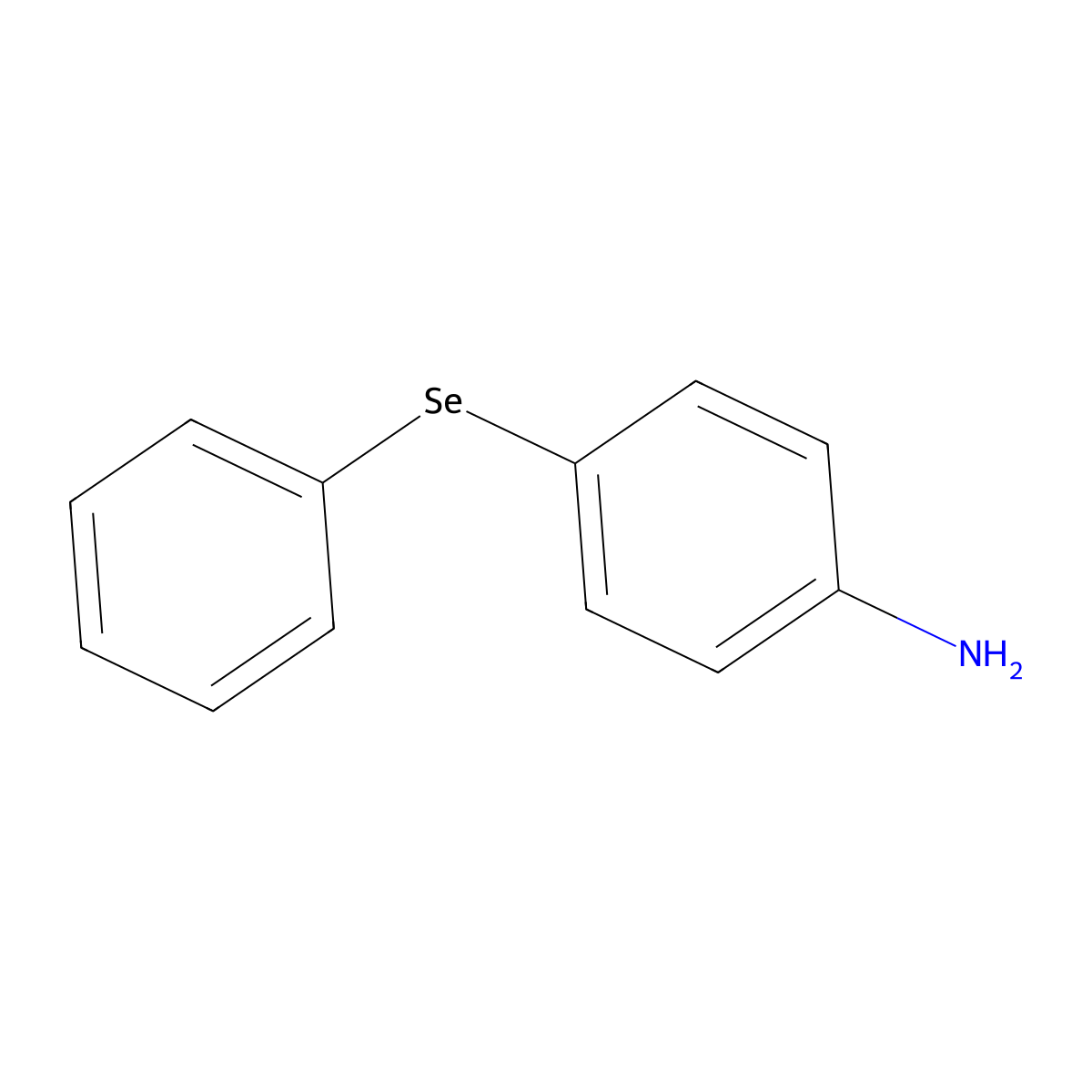 Benzenamine, 4-(phenylseleno)- molecular structure, CAS 16089-79-5