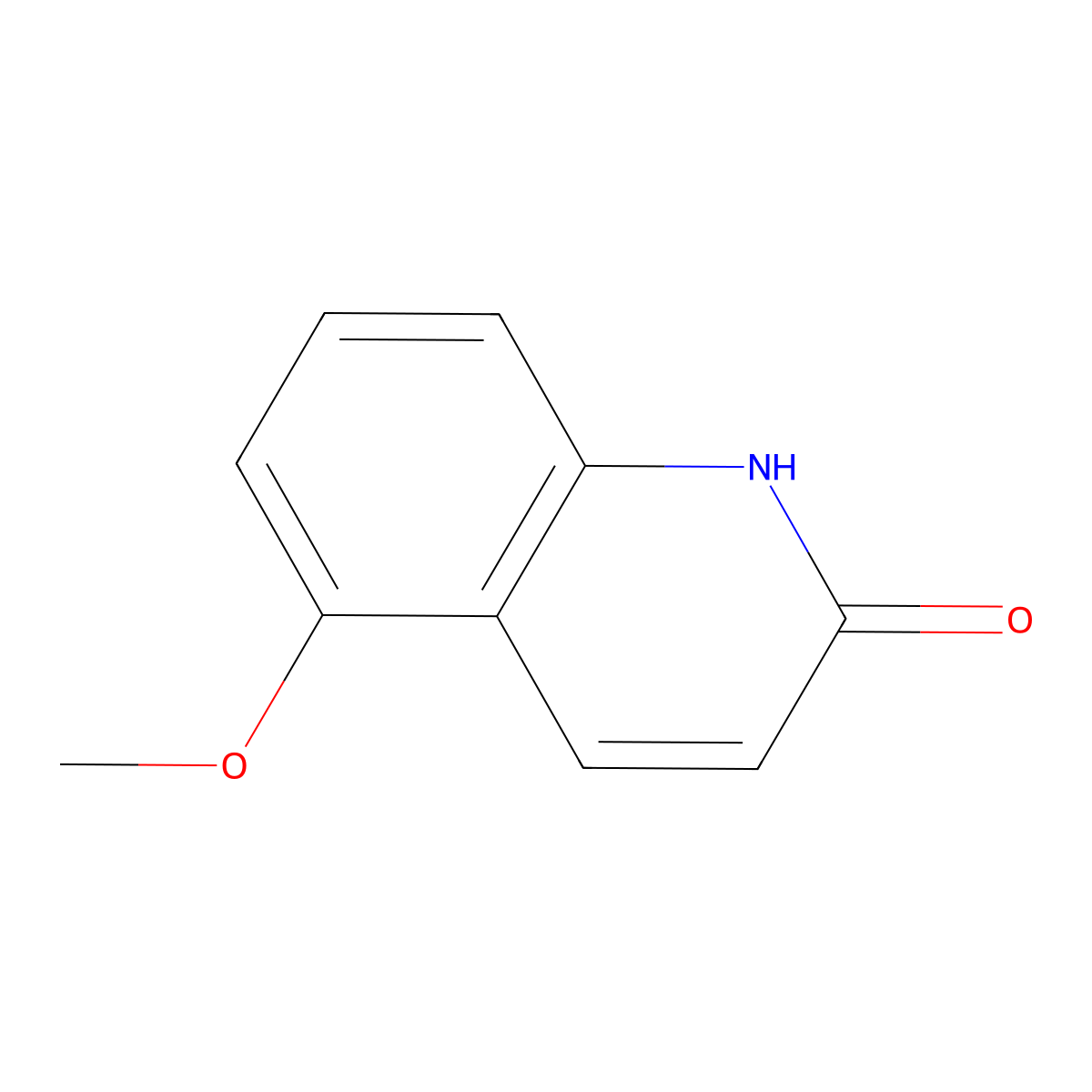5-Methoxyquinolin-2(1H)-one molecular structure, CAS 160893-04-9