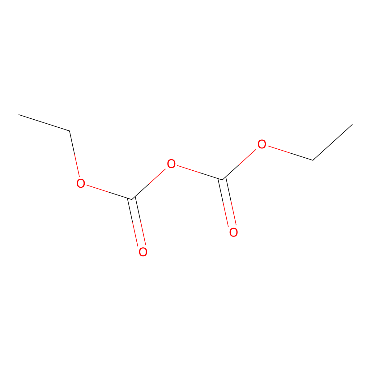 Diethyl Pyrocarbonate molecular structure, CAS 1609-47-8