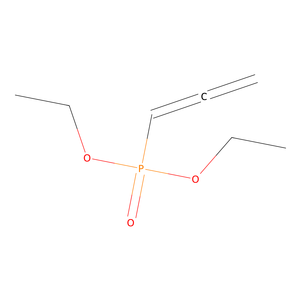 Diethyl propadienylphosphonate molecular structure, CAS 1609-72-9