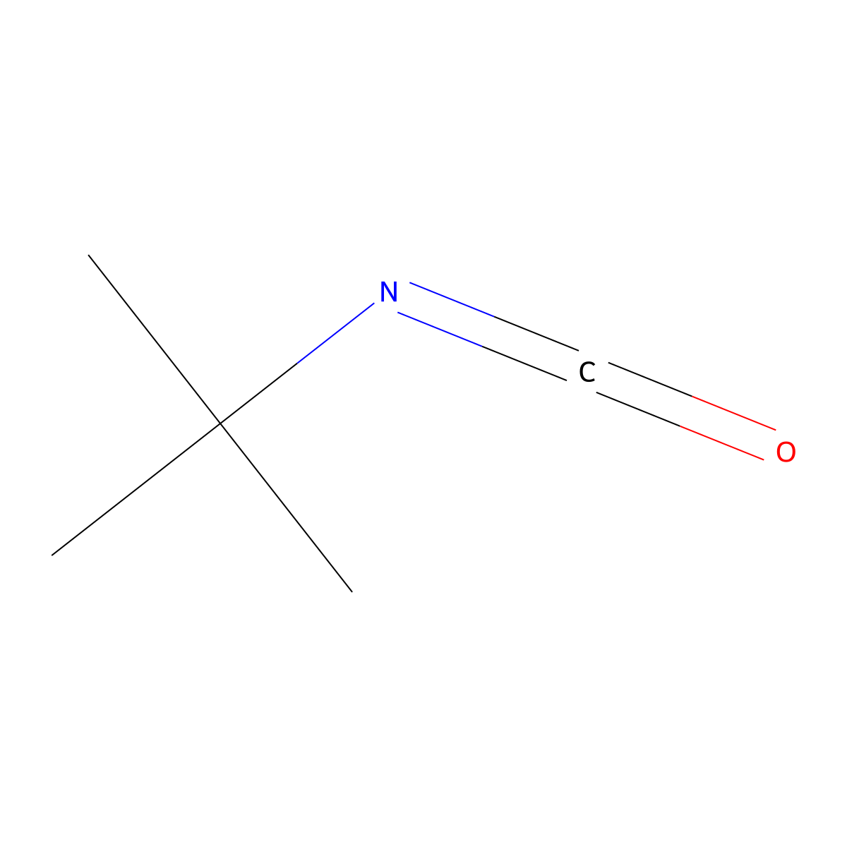 tert-Butyl isocyanate molecular structure, CAS 1609-86-5