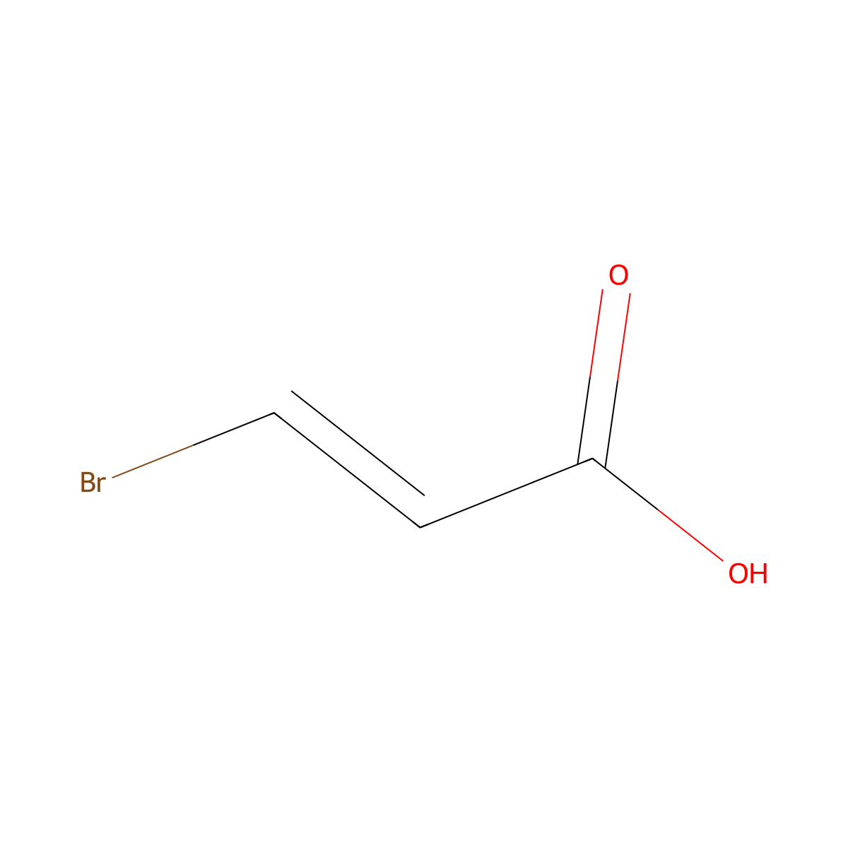 3-Bromoprop-2-enoic acid molecular structure, CAS 1609-92-3