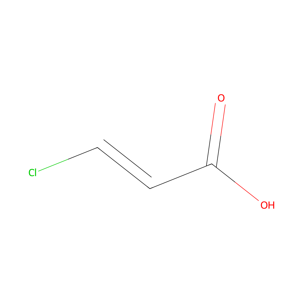 cis-3-Chloroacrylic acid molecular structure, CAS 1609-93-4