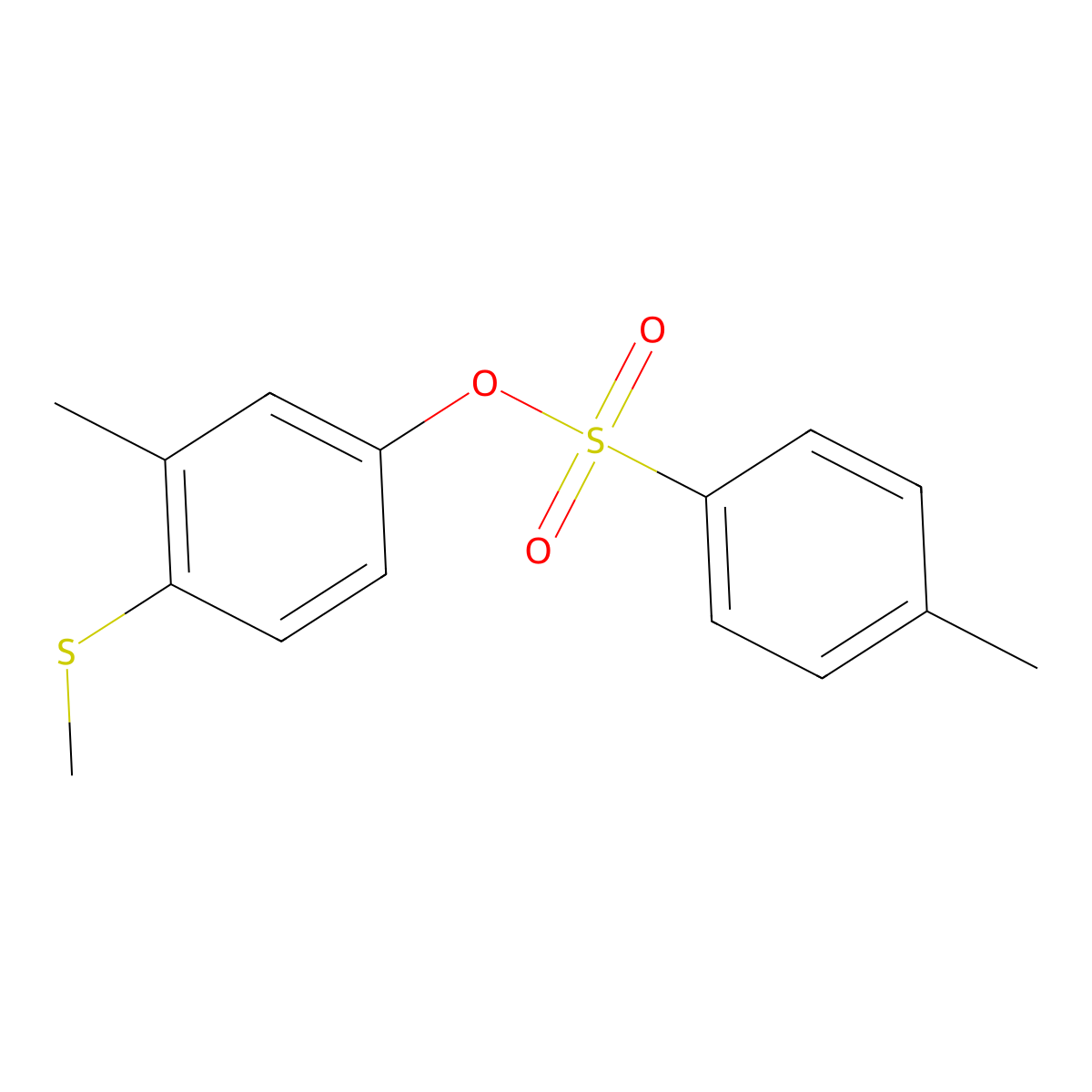 3-Methyl-4-(methylsulfanyl)phenyl 4-methylbenzene-1-sulfonate molecular structure, CAS 1609079-55-1