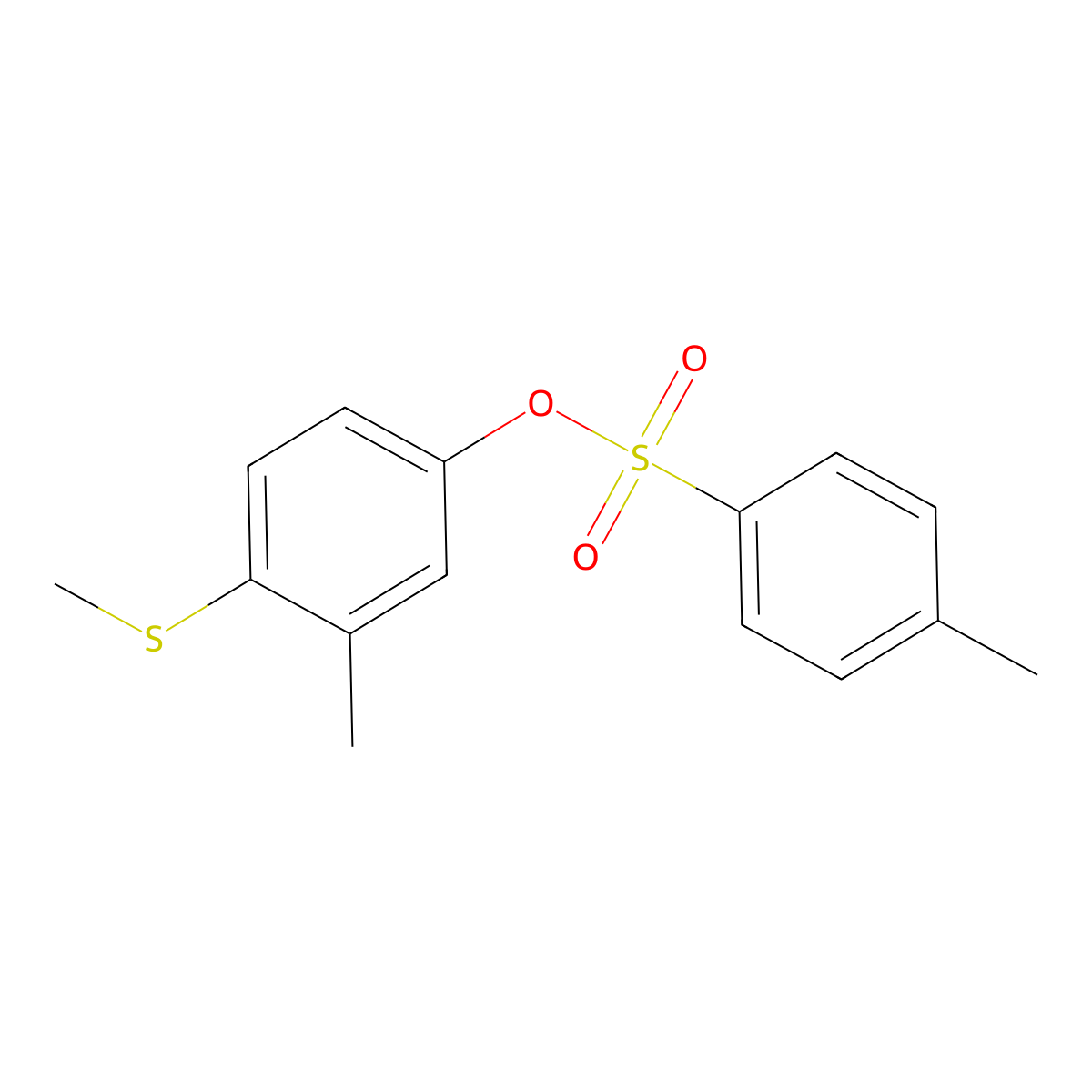 3-Methyl-4-(methylsulfanyl)phenyl 4-methylbenzene-1-sulfonate molecular structure, CAS 1609079-55-1