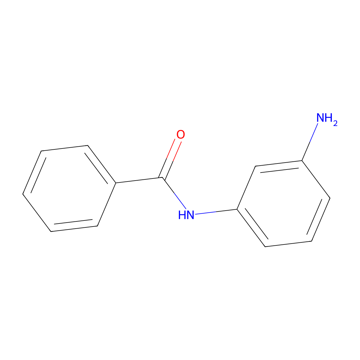 Benzamide, N-(3-aminophenyl)- molecular structure, CAS 16091-26-2