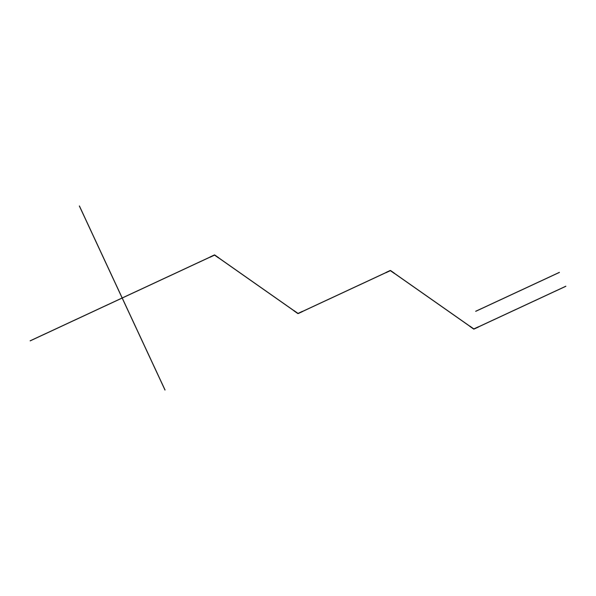 6,6-Dimethyl-1-heptene molecular structure, CAS 16091-67-1