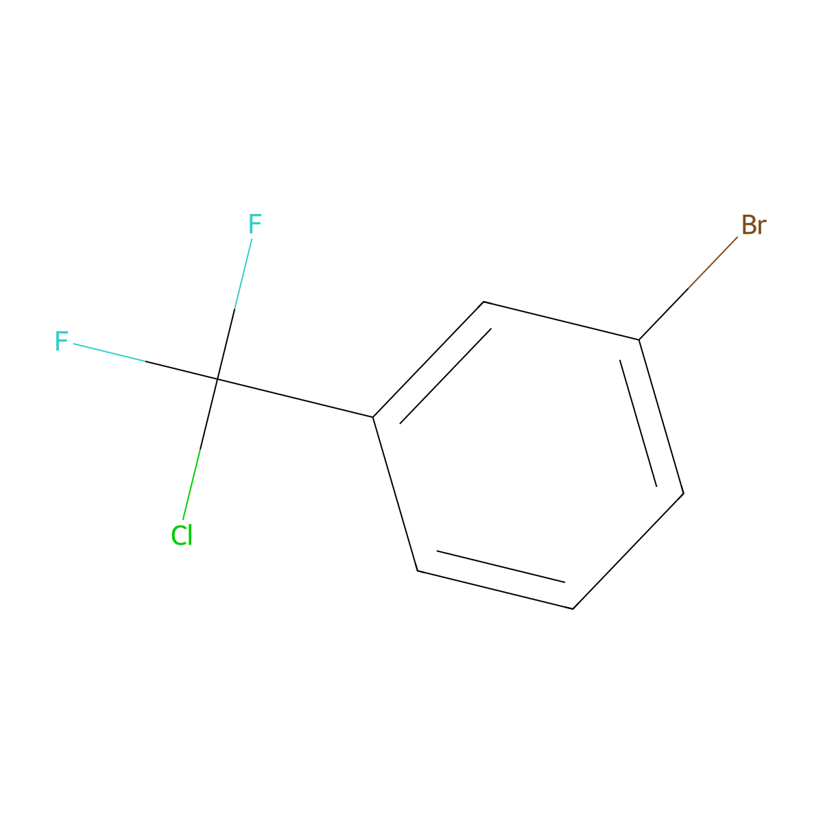 1-Bromo-3-(chlorodifluoromethyl)benzene molecular structure, CAS 160911-74-0
