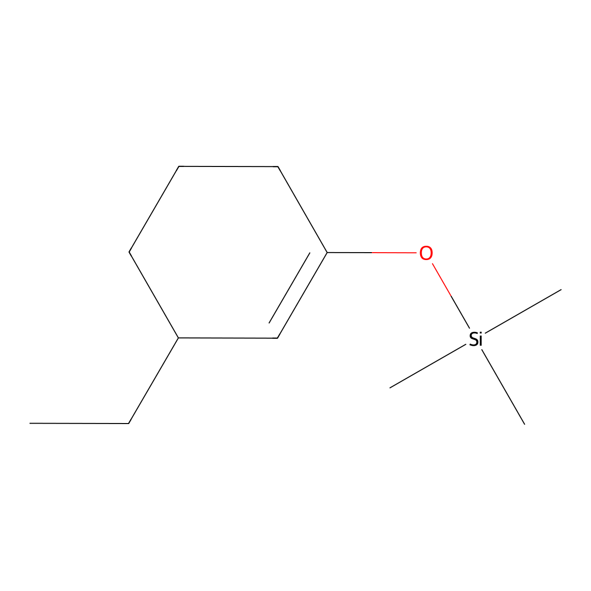 (3-Ethylcyclohexen-1-yl)oxy-trimethylsilane molecular structure, CAS 160915-46-8