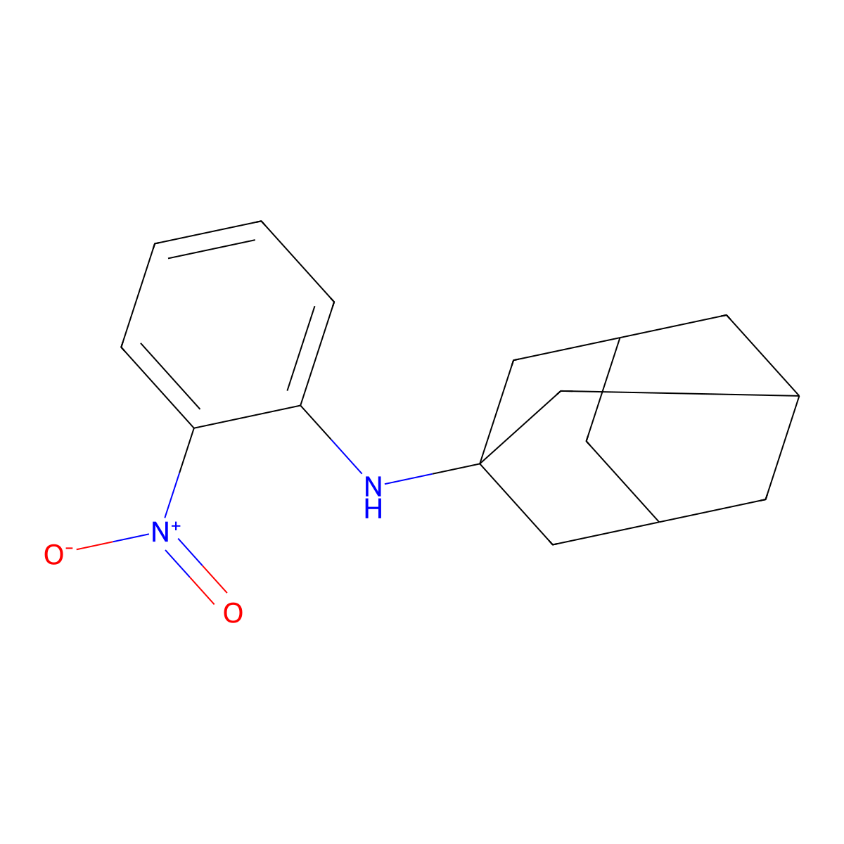 N-(2-nitrophenyl)adamantan-1-amine molecular structure, CAS 160917-92-0
