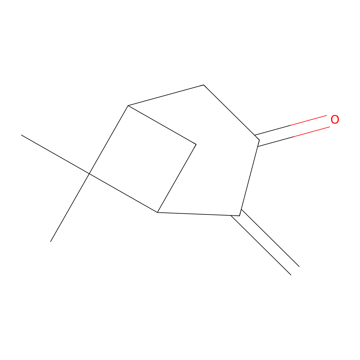 (1R,5R)-6,6-dimethyl-2-methylidenebicyclo[3.1.1]heptan-3-one molecular structure, CAS 1609196-40-8
