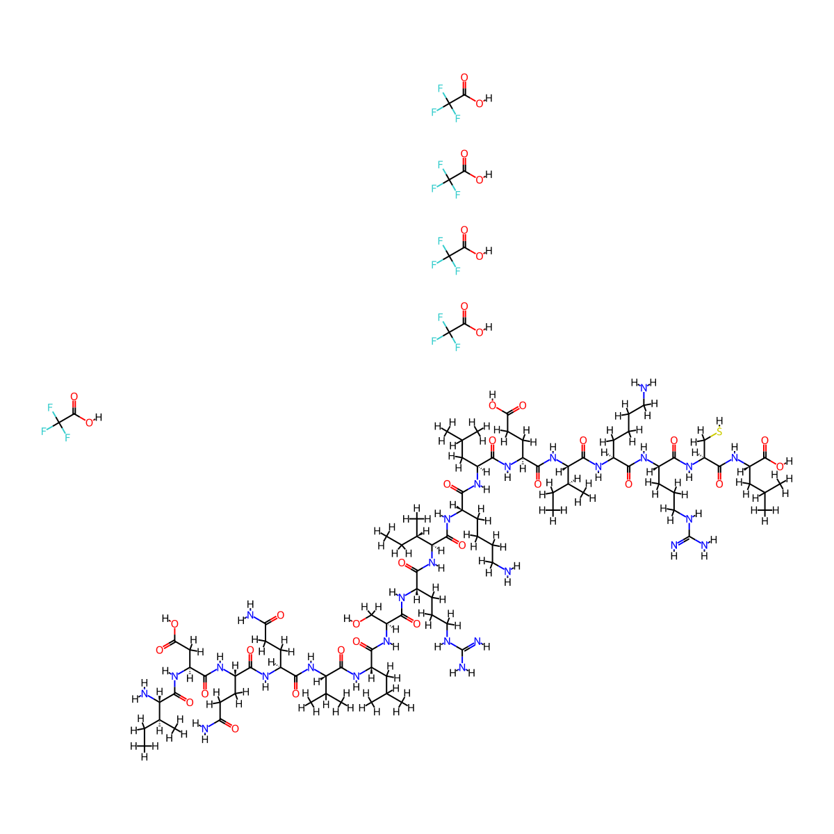 Fexapotide Triflutate molecular structure, CAS 1609252-56-3