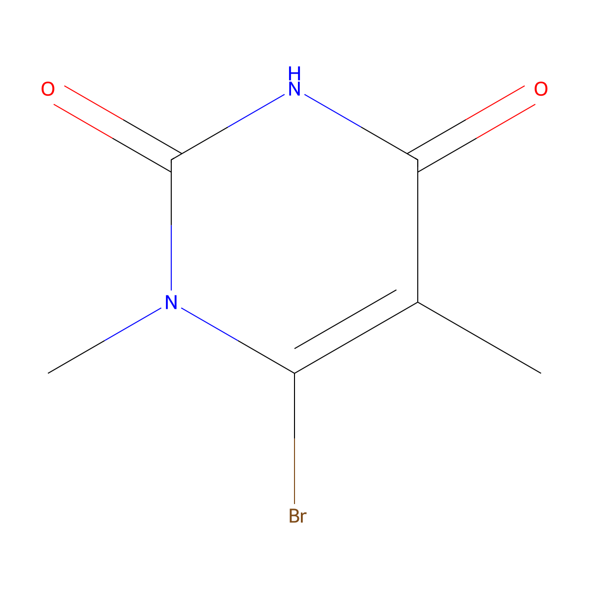 6-Bromo-1,5-dimethyl-2,4(1H,3H)-pyrimidinedione molecular structure, CAS 1609259-61-1