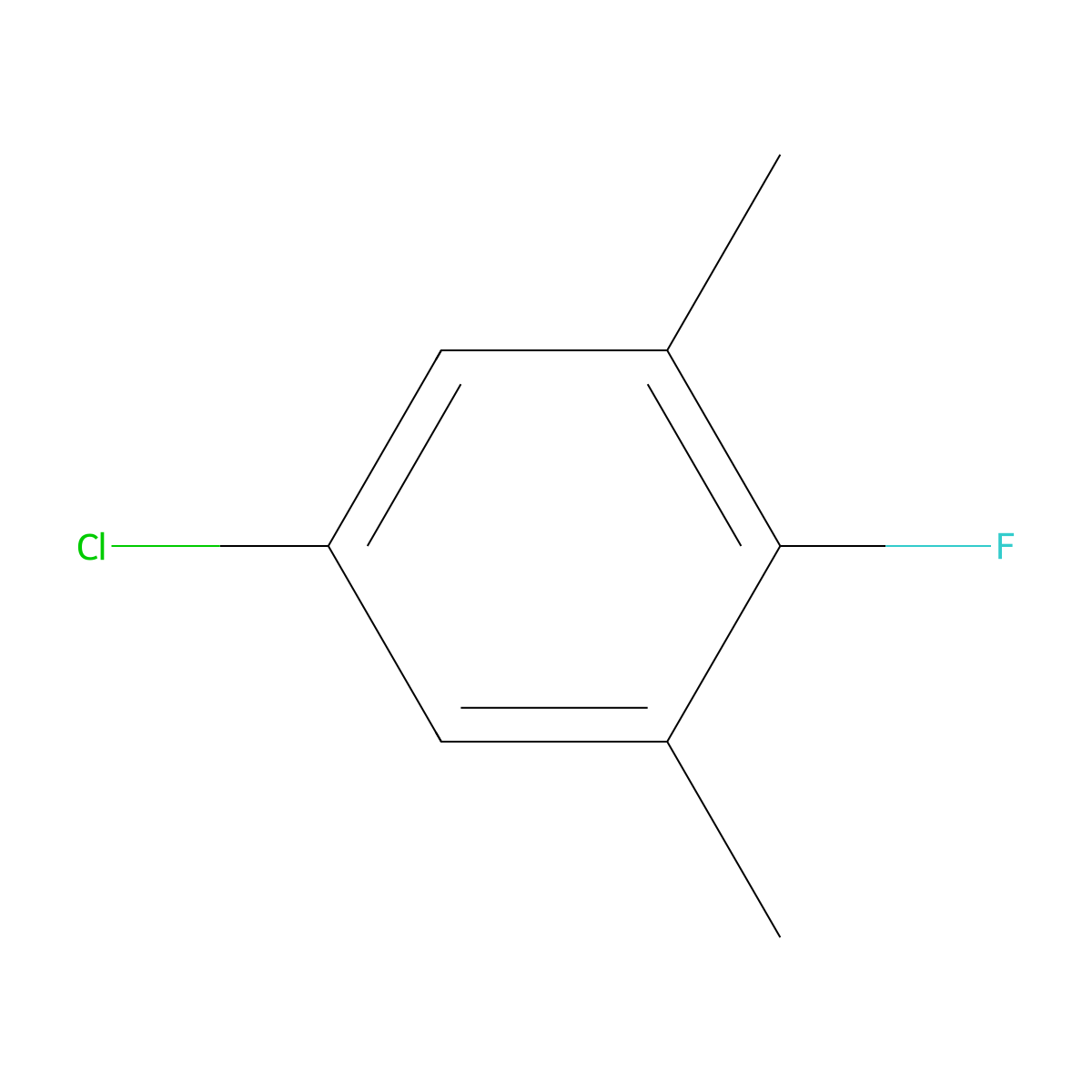 1-Chloro-3,5-dimethyl-4-fluorobenzene molecular structure, CAS 1609291-06-6