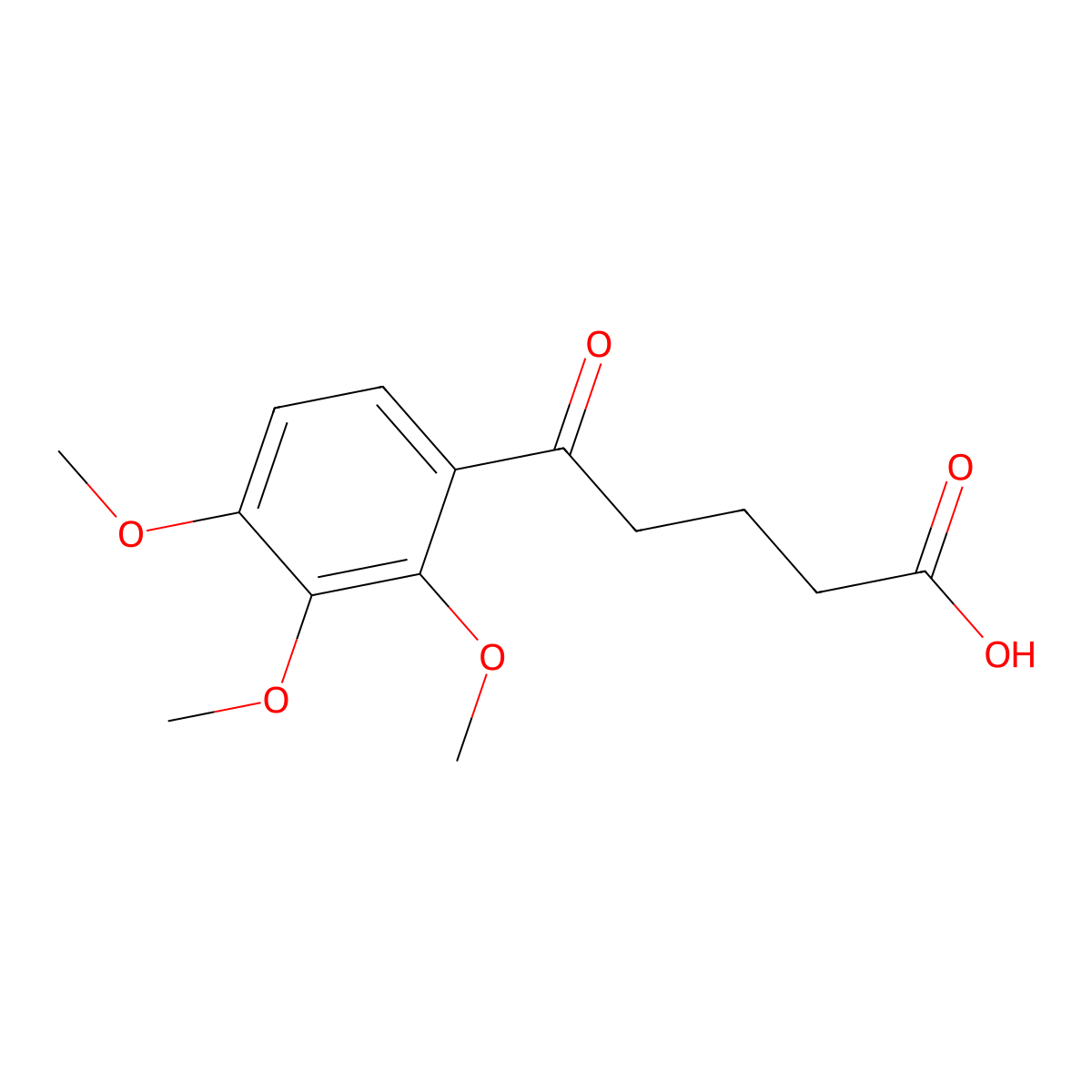 5-(2,3,4-Trimethoxyphenyl)-5-oxovaleric acid molecular structure, CAS 16093-16-6