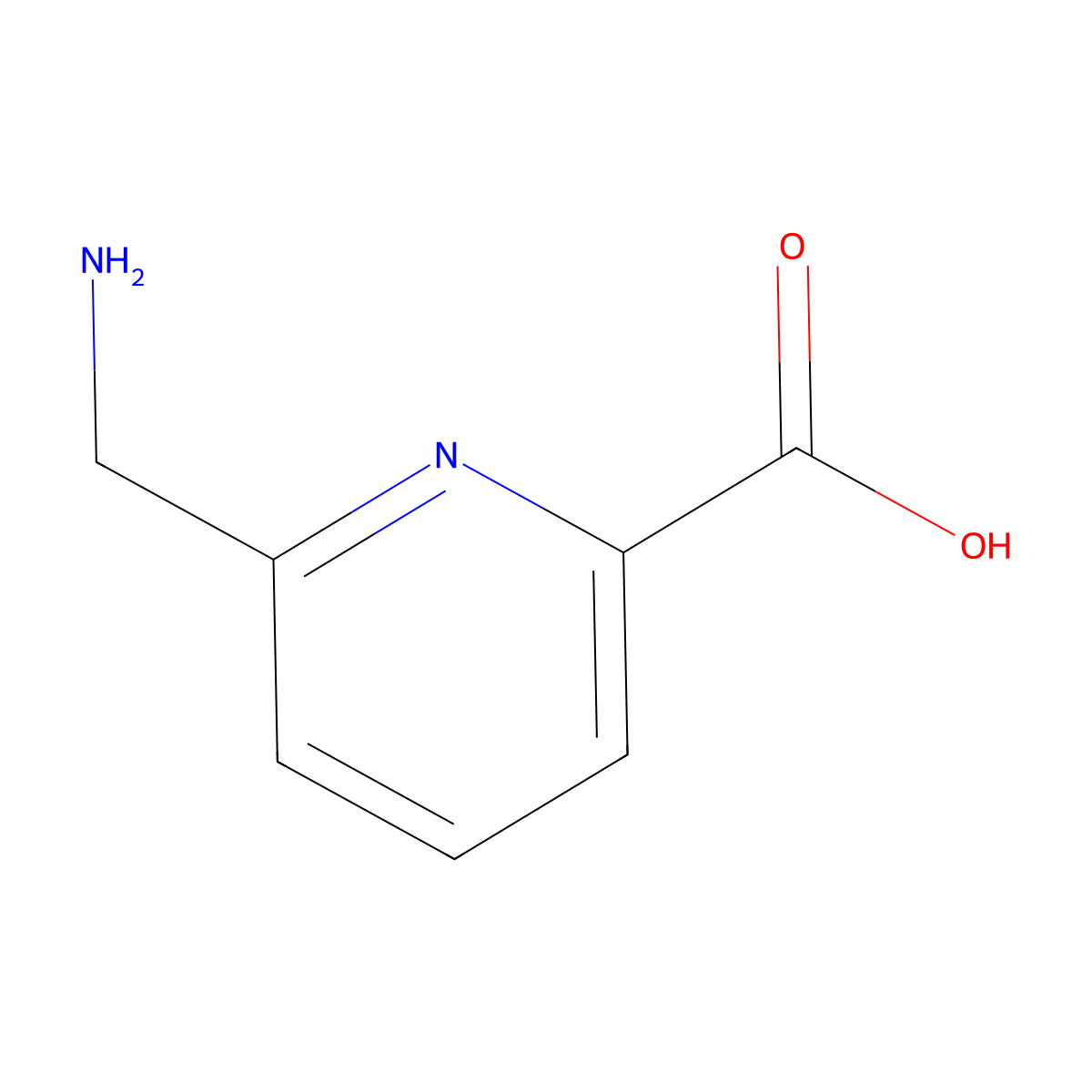 6-(Aminomethyl)picolinic acid molecular structure, CAS 160939-17-3