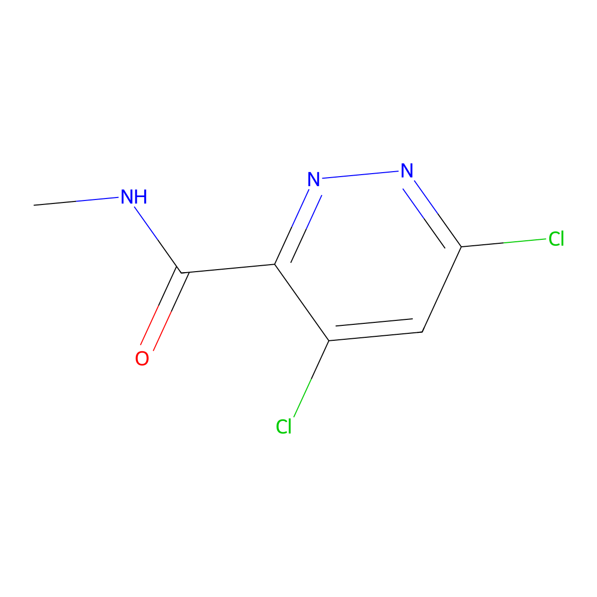 4,6-dichloro-N-methylpyridazine-3-carboxamide molecular structure, CAS 1609394-78-6