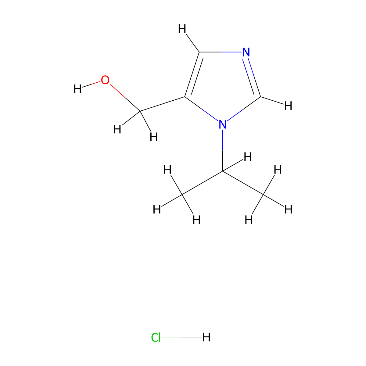 (1-Isopropyl-1H-imidazol-5-yl)methanol hydrochloride molecular structure, CAS 1609395-23-4