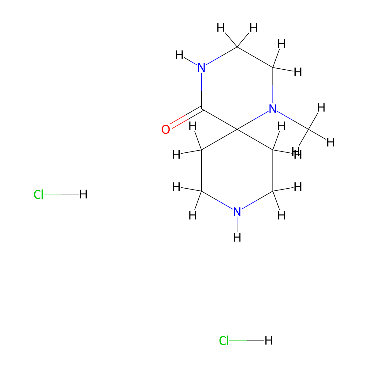 1-Methyl-1,4,9-triazaspiro[5.5]undecan-5-one dihydrochloride molecular structure, CAS 1609395-33-6