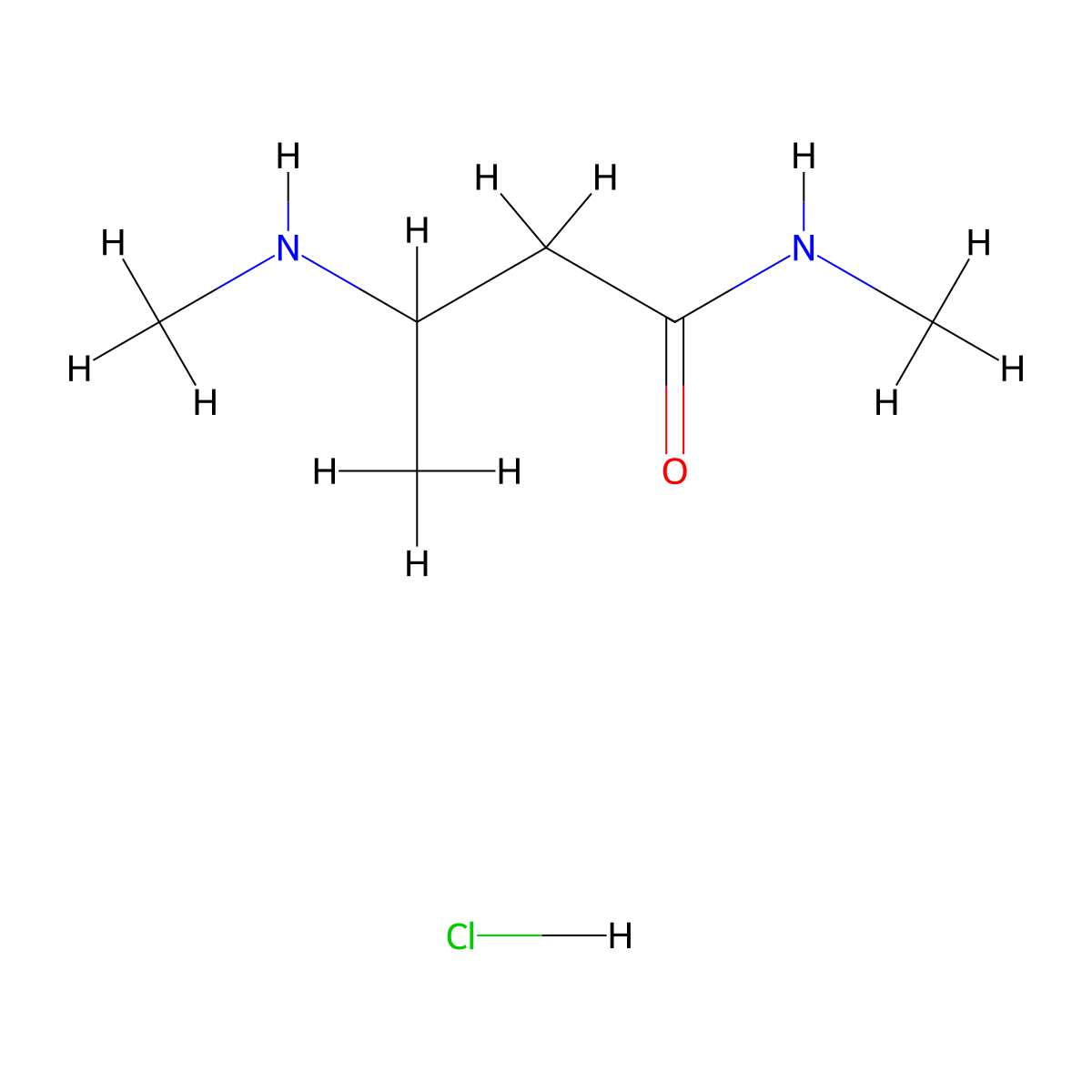 N-Methyl-3-(methylamino)butanamide hydrochloride molecular structure, CAS 1609396-47-5