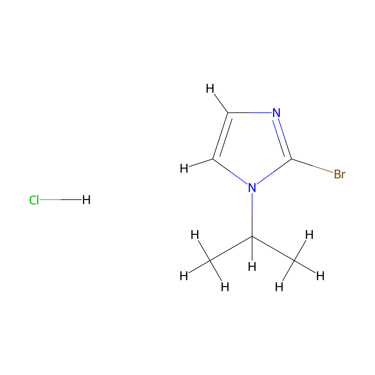 2-Bromo-1-isopropyl-1H-imidazole hydrochloride molecular structure, CAS 1609396-67-9