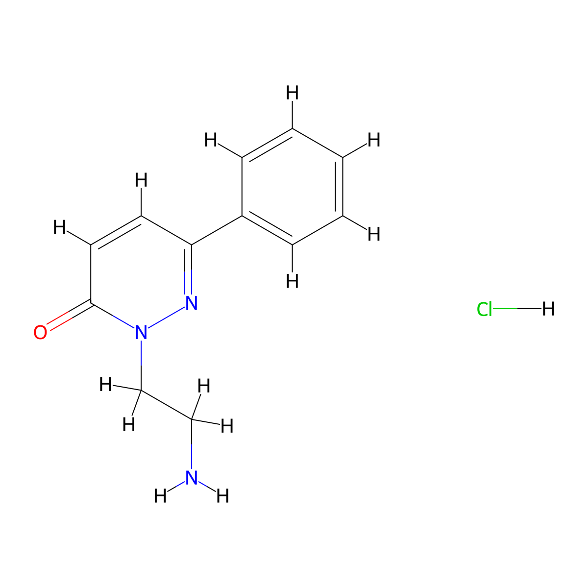 2-(2-Aminoethyl)-6-phenyl-3(2H)-pyridazinone hydrochloride molecular structure, CAS 1609399-79-2
