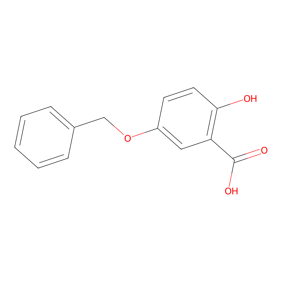 5-(Benzyloxy)-2-hydroxybenzoic acid molecular structure, CAS 16094-44-3