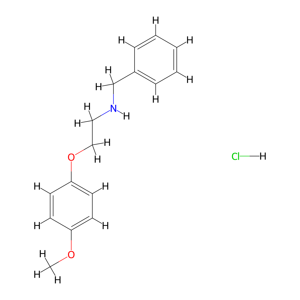 n-Benzyl-2-(4-methoxyphenoxy)ethanamine hydrochloride molecular structure, CAS 1609400-45-4