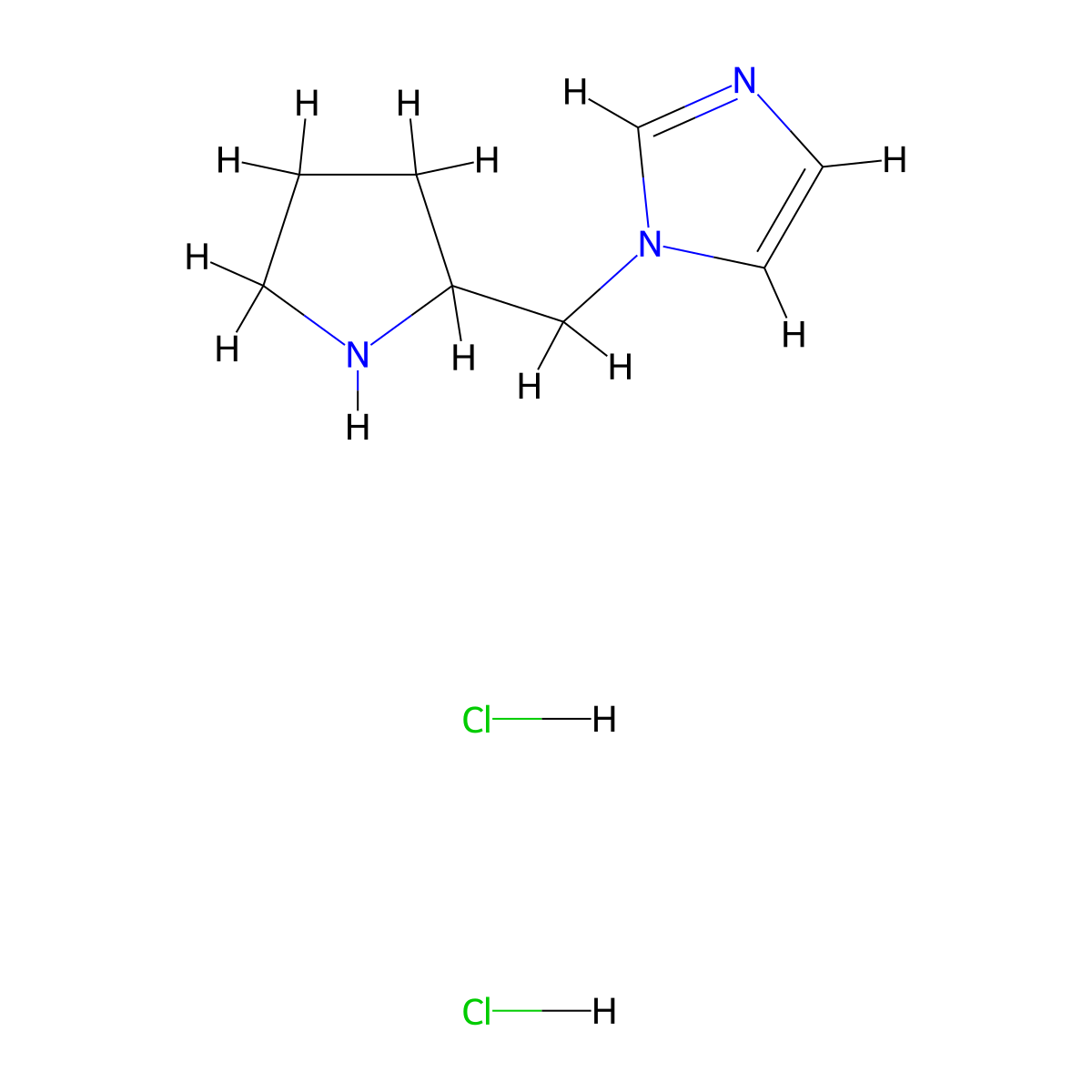1-(2-Pyrrolidinylmethyl)-1h-imidazole dihydrochloride molecular structure, CAS 1609400-70-5