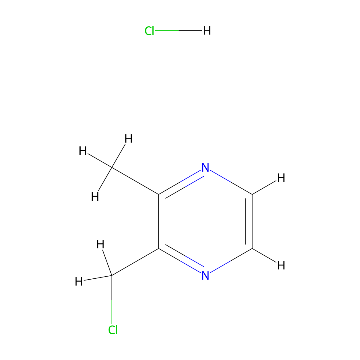 2-(Chloromethyl)-3-methylpyrazine hydrochloride molecular structure, CAS 1609400-79-4