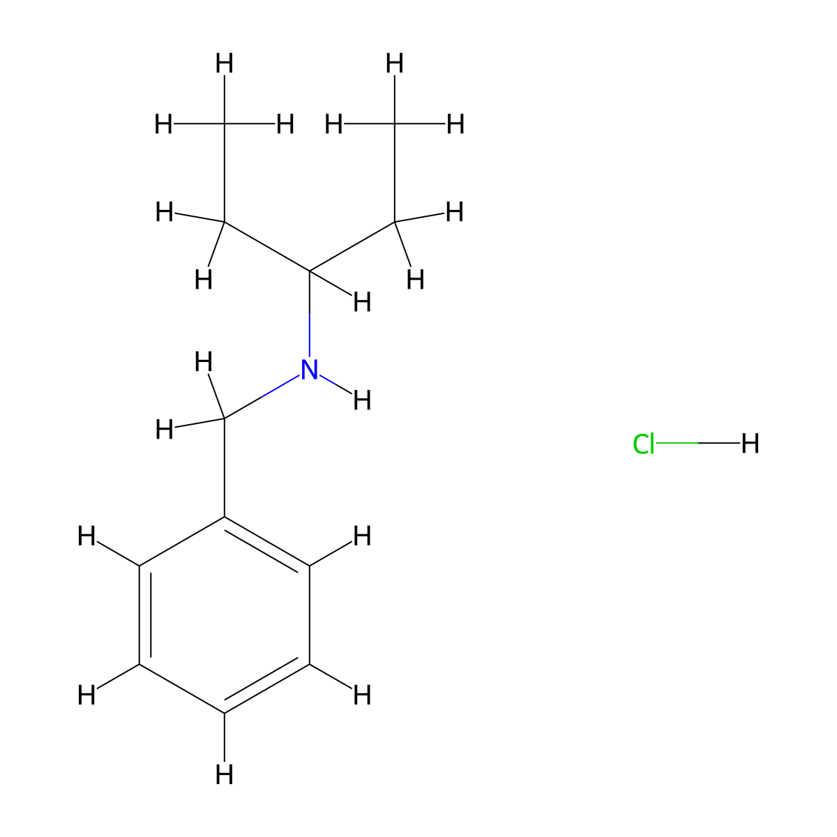 N-Benzyl-3-pentanamine hydrochloride molecular structure, CAS 1609401-13-9